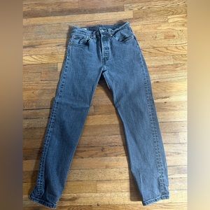 Levi’s, gently worn, washed black